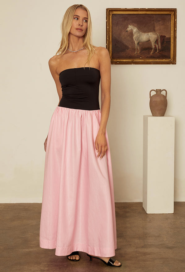 Giselle Pink Taffeta Maxi Dress Ciao Lucia Giselle Pink Taffeta Maxi Dress Ciao Lucia