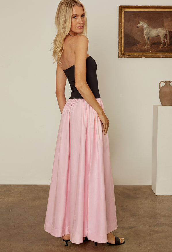 ciao lucia pink dress Giselle Pink Taffeta Maxi Dress Ciao Lucia