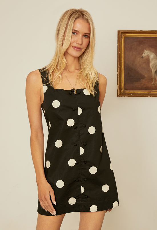 Virginie Polka Dot Mini Shift Dress