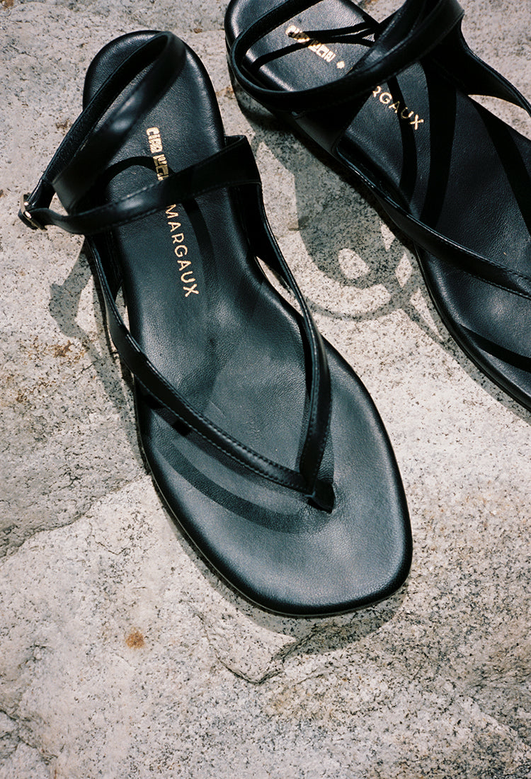 Ciao Lucia x Margaux The Palermo Sandal Black
