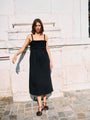 Dalla Dress Black Cotton Voile