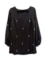 Mirey Black Dupioni Dress