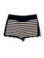 Fava Navy Stripe Knit Short