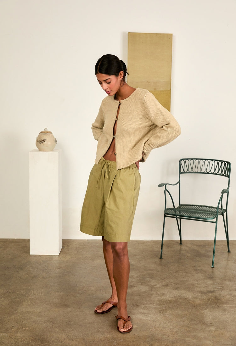 Deo Cotton Knit Cardigan