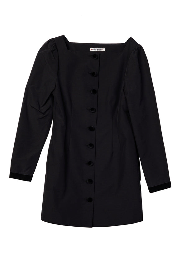 Antoinette Faille Button Down Mini Dress Antoinette Faille Button Down Mini Dress