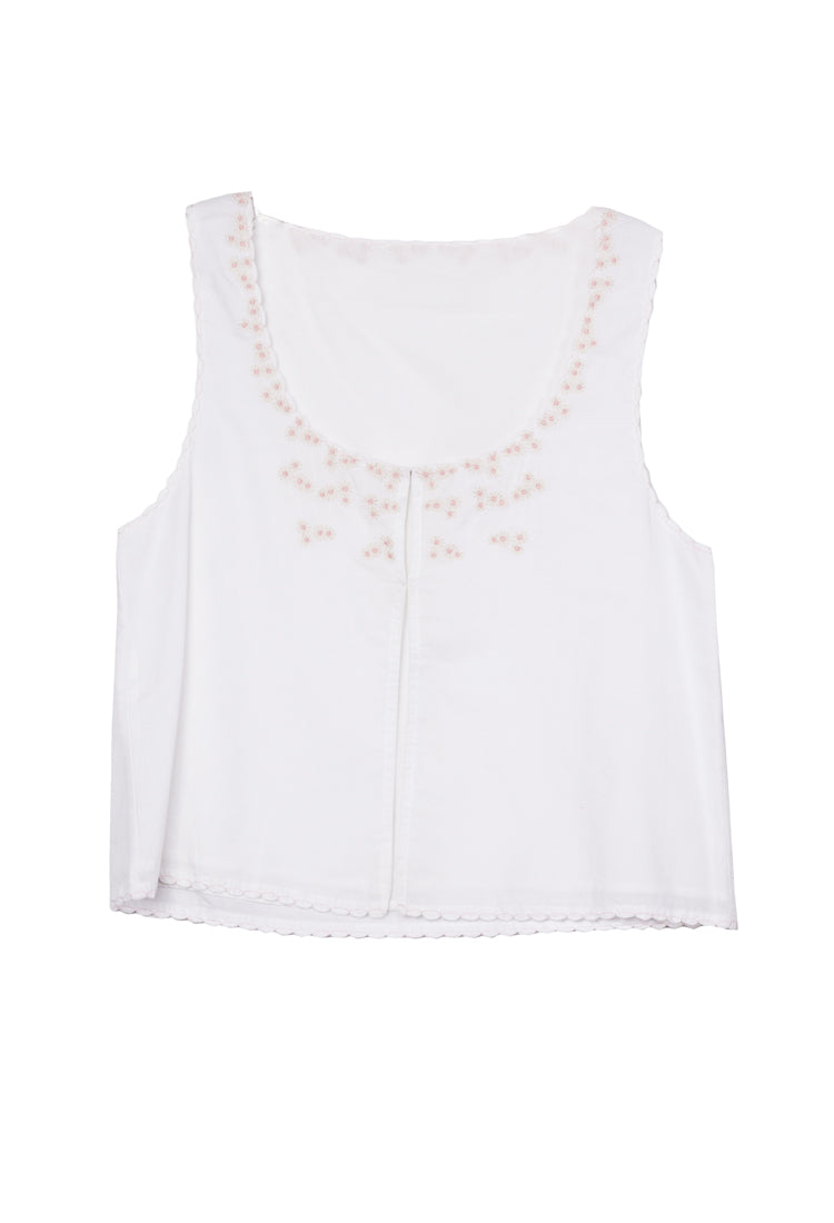 Francie Hook & Eye Cotton Top