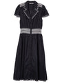 Naomi Black Cotton Voile Dress