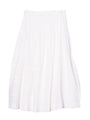 Enika White Cotton Voile Skirt