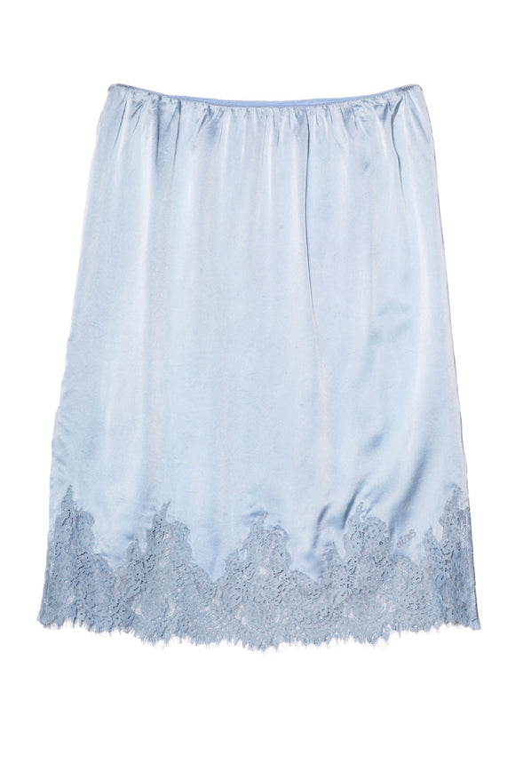 Petrea Bleu Silk Skirt