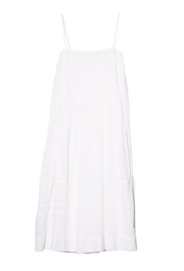 Katy White Cotton Voile Dress