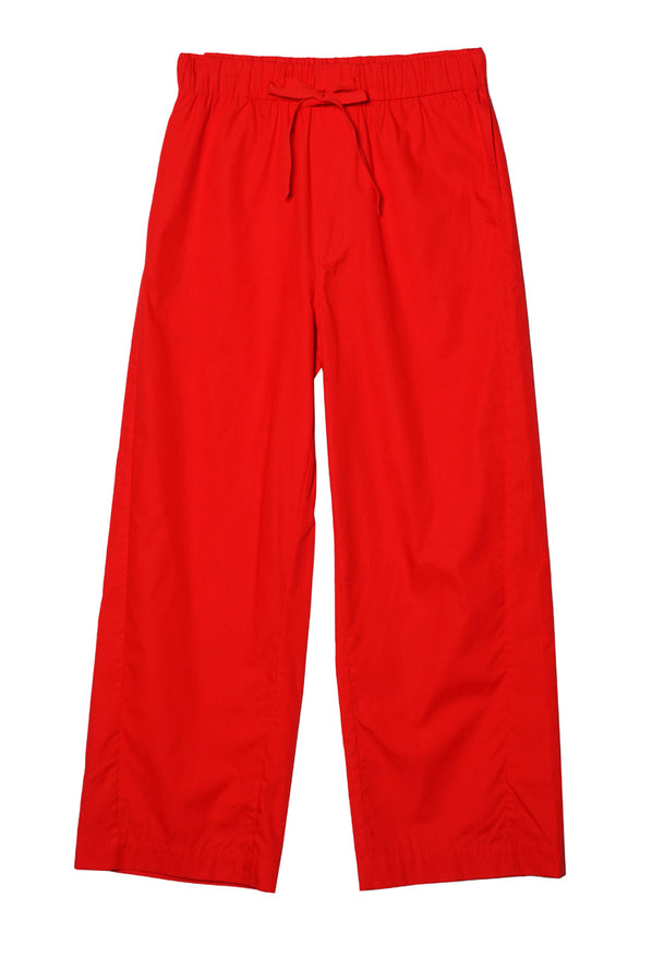 Dania Red Cotton Poplin Pant