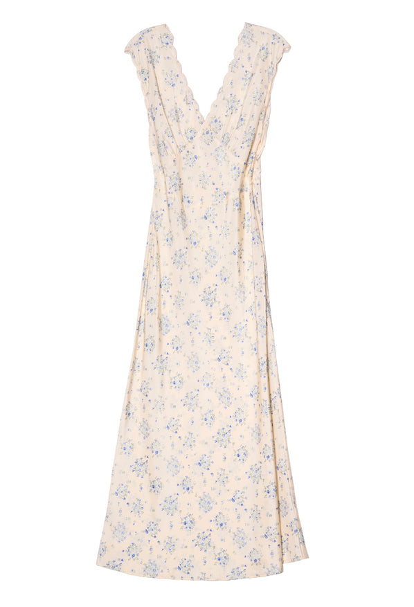 Marja Ivory Silk Dress