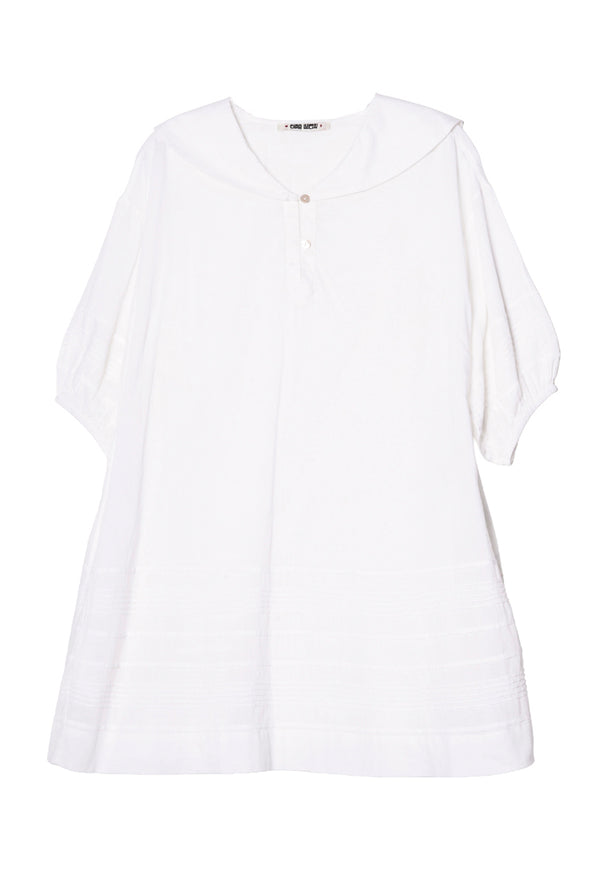 Isobel White Cotton Voile Dress
