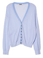 Jorgie Periwinkle Sheer Knit Cardigan