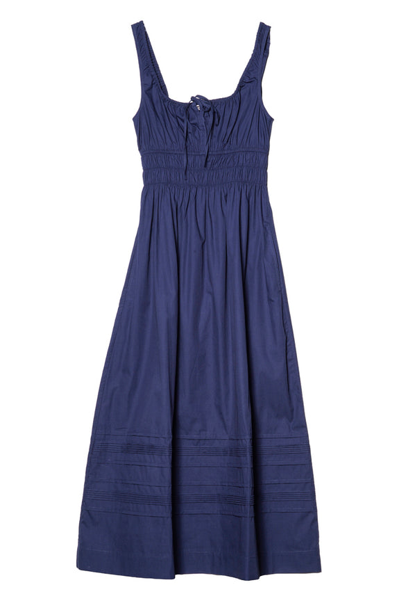 Iris Midnight Cotton Dress