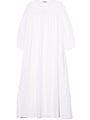 Ingrid White Cotton Voile Dress