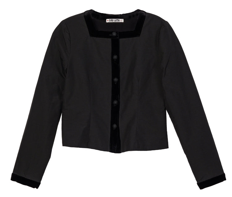 Margot Faille Velvet Trim Jacket