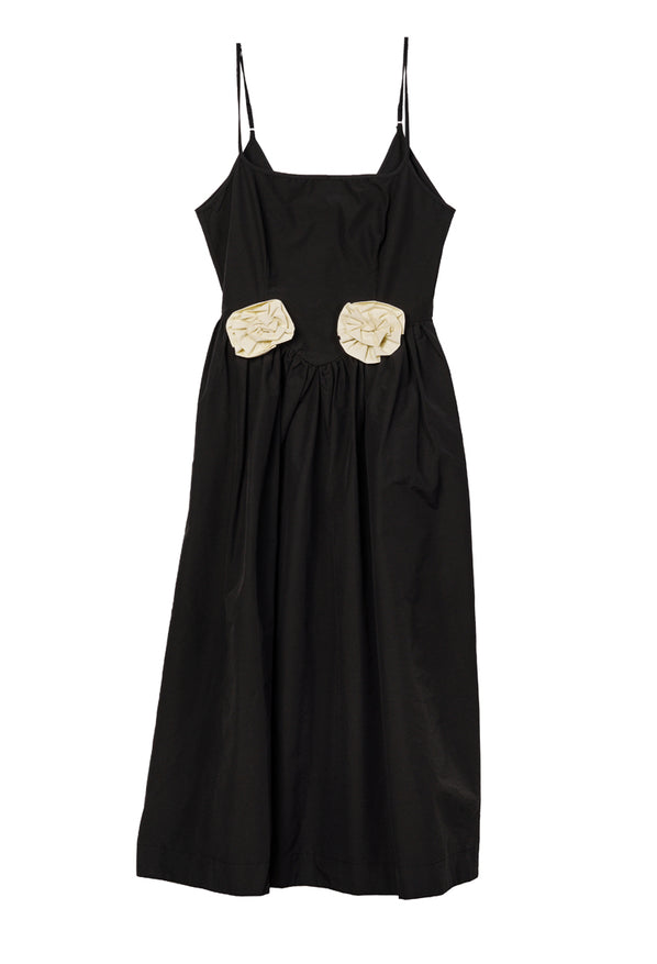 Neroni Dress Black Rosette Ciao Lucia Neroni Dress Black Rosette Ciao Lucia