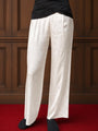 Saimi Ivory Charmeuse Silk Pant