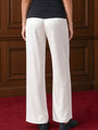 Saimi Ivory Charmeuse Silk Pant