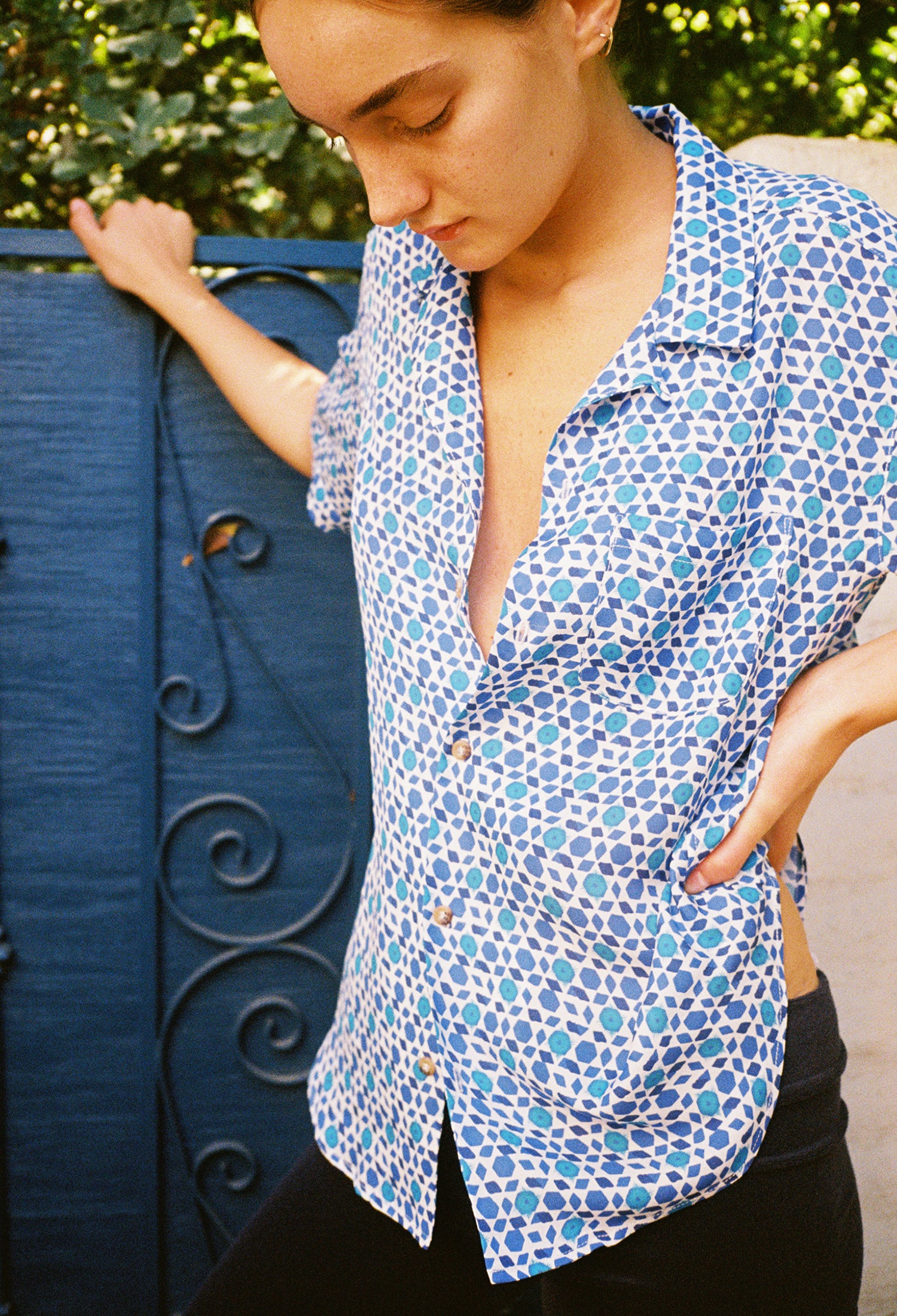 Ciao Lucia | Gio Shirt Tile Print