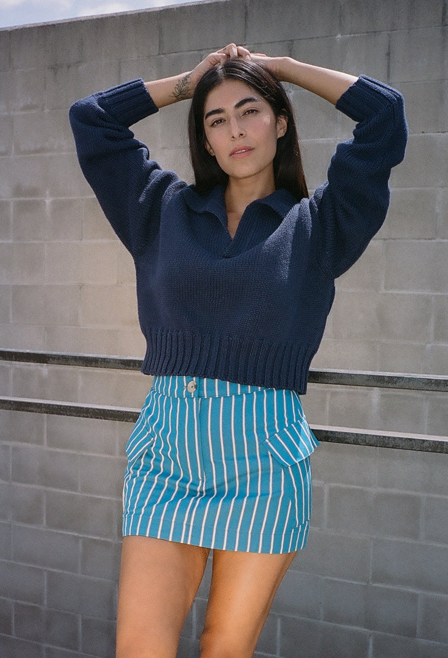 Jane Skirt Wide Stripe