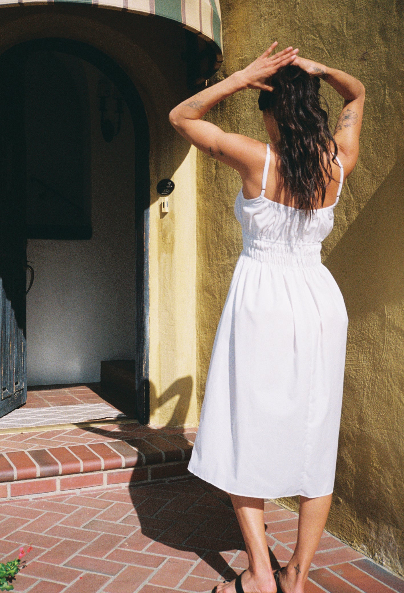 Ciao Lucia | Gabriela Dress White Washed Cotton
