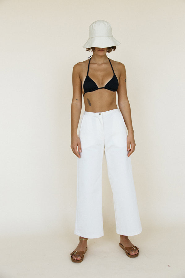 Orlando Pant Sustainable Canvas Ivory