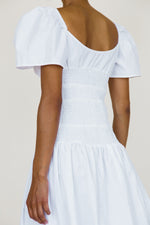 Chiara Dress White Washed Cotton