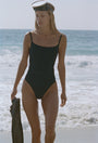 Belted One Piece Black