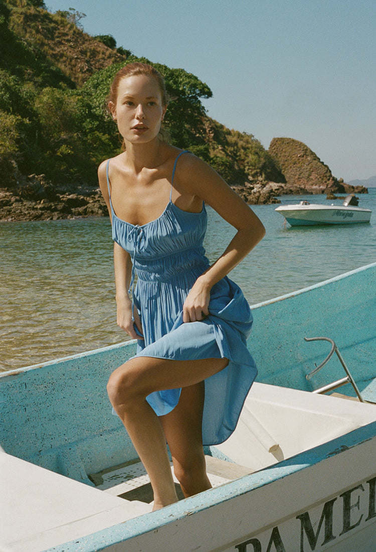 Ciao Lucia | Gabriela Dress Amalfi Blue