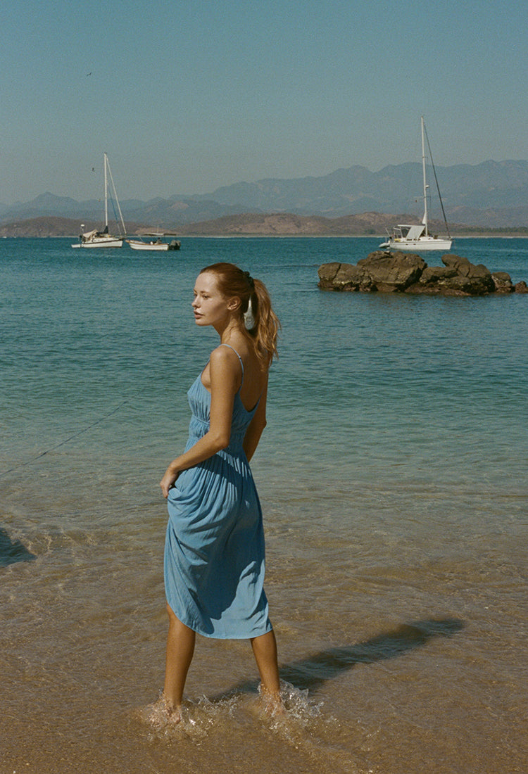 Ciao Lucia | Gabriela Dress Amalfi Blue
