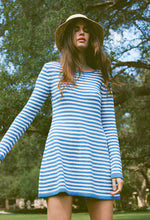 Floriana Dress Blue Stripe