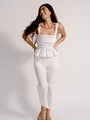 Isla Top White Washed Cotton