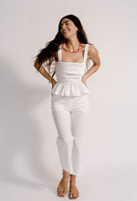Isla Top White Washed Cotton
