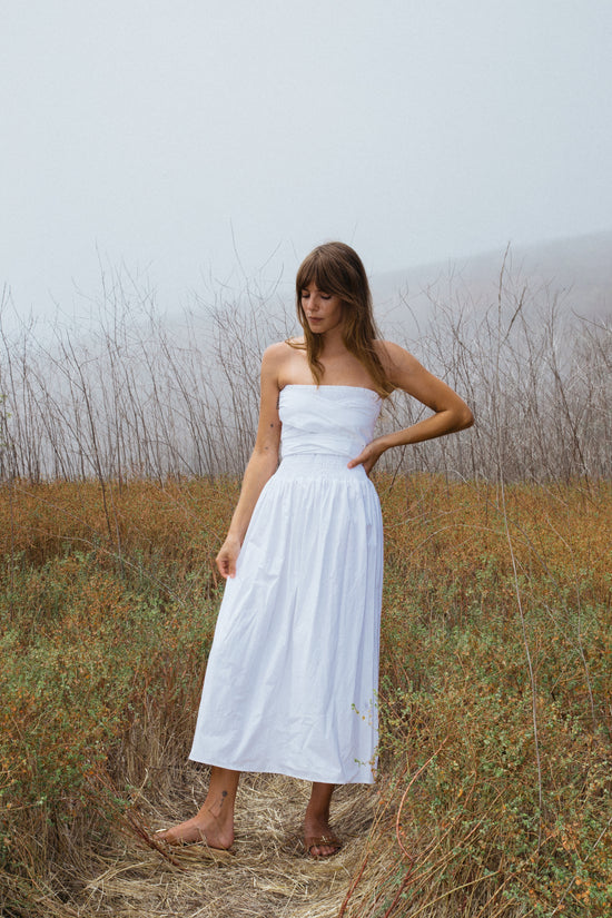 Gia Dress White Cotton