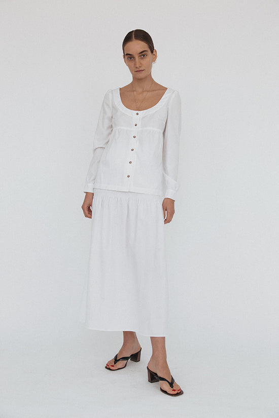 Ines Top White Cotton