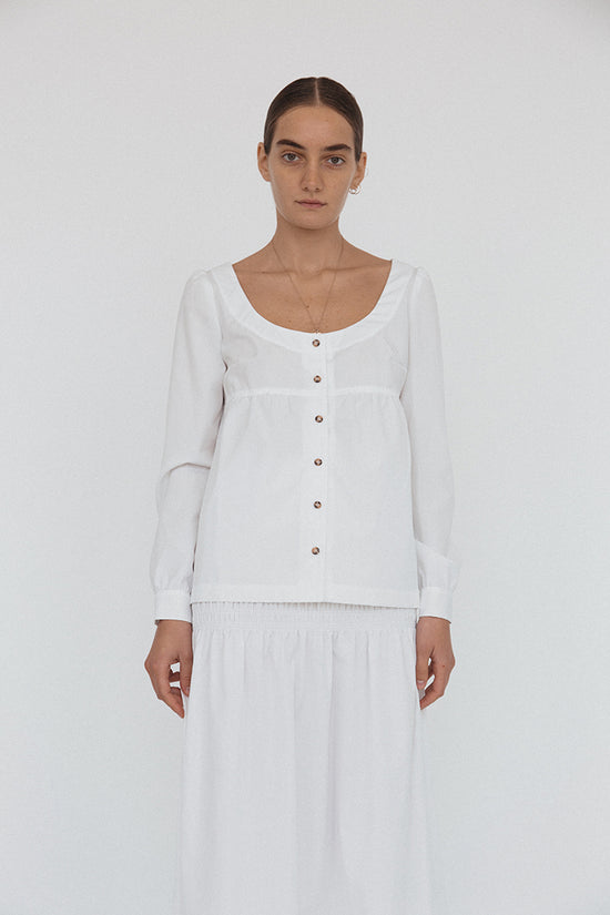 Ines Top White Cotton