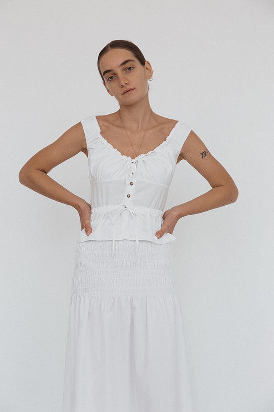 Ilaria Top White Cotton