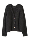 Donni Cashmere Cardigan Charcoal