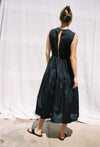 Freya Dress Black Washed Cotton